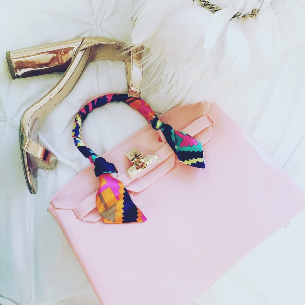 handbag gold lock celebrity style spring